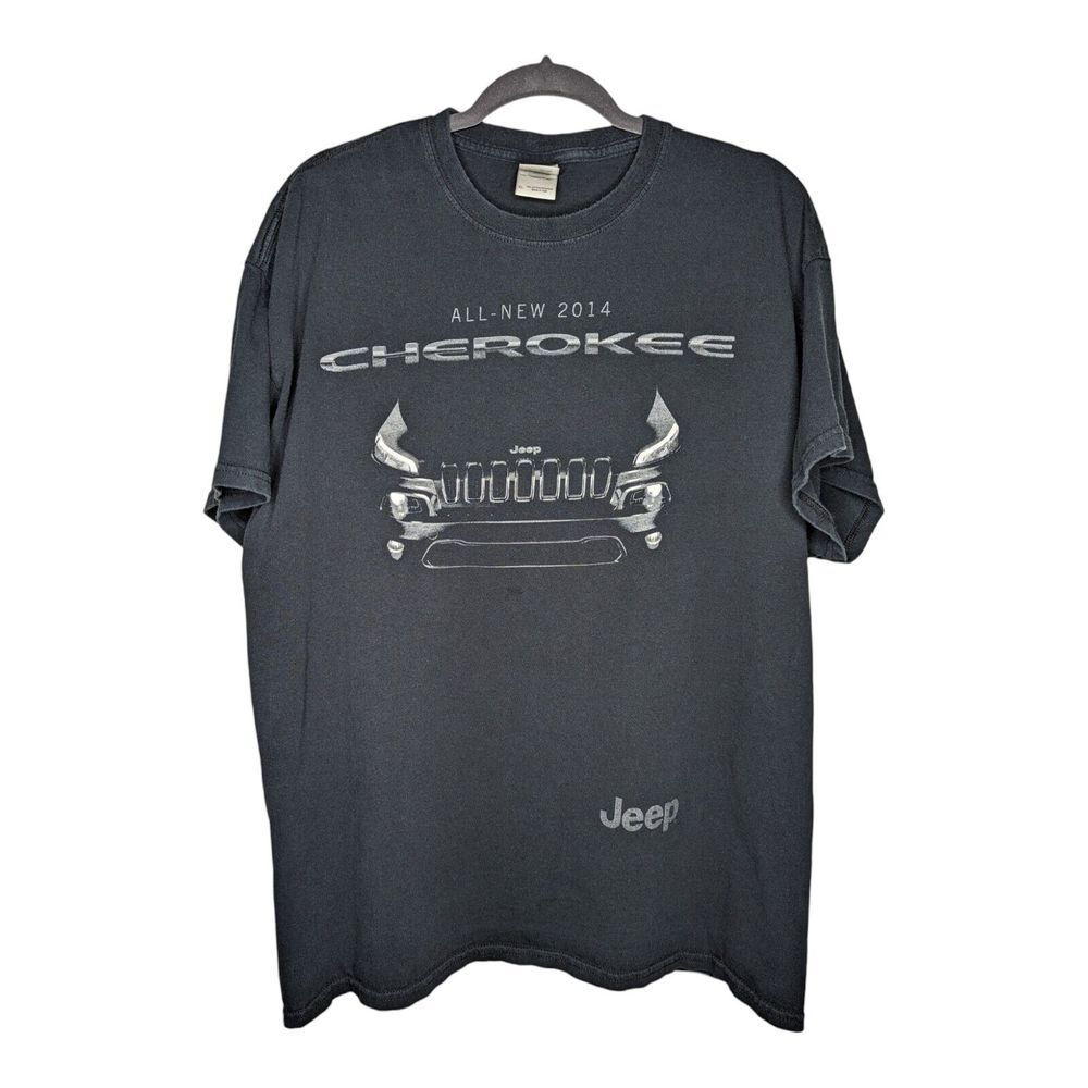Jeep Cherokee T Shirt‎ Size XL Black Short Sleeve Tee All New Promo 2014